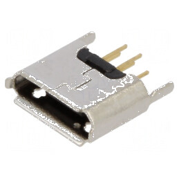 Conector USB B Micro THT PIN 5 Drept USB 2.0 1,8A - Soclu de Conexiune Profesional pentru Aplicații Electronice | Electronic-mag