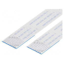 Bandă FFC Fire 1mm, 8 P Cablu cu Contacte pe Aceeași Parte - Soluție Flexibilă pentru Conexiuni Electrice | Electronic-mag.ro | 