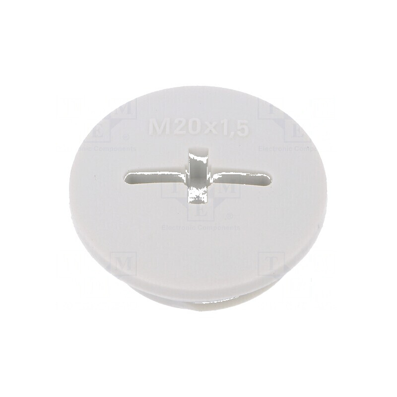 Capac de protecție M20 1,5 IP68 din poliamidă gri deschis, 6mm - soluție durabilă pentru conectivitate industrială | Electronic- Capac de protecție M20 1,5 IP68 din poliamidă gri deschis, 6mm - soluție durabilă pentru conectivitate industrială | Electronic-