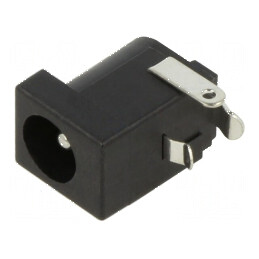 Conector alimentare DC 6,3/2,35mm soclu tată pentru PCB THT - componentă electronică de calitate | Electronic-mag.ro | Component