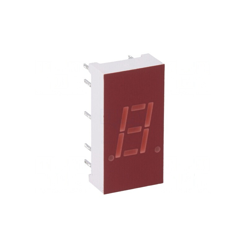 Afișaj LED cu 7 segmente, 7,62 mm, roșu, luminositate 0,8÷2 mcd, nr. car: 1 | Electronic-mag.ro | Componente Electronice Afișaj LED cu 7 segmente, 7,62 mm, roșu, luminositate 0,8÷2 mcd, nr. car: 1 | Electronic-mag.ro | Componente Electronice