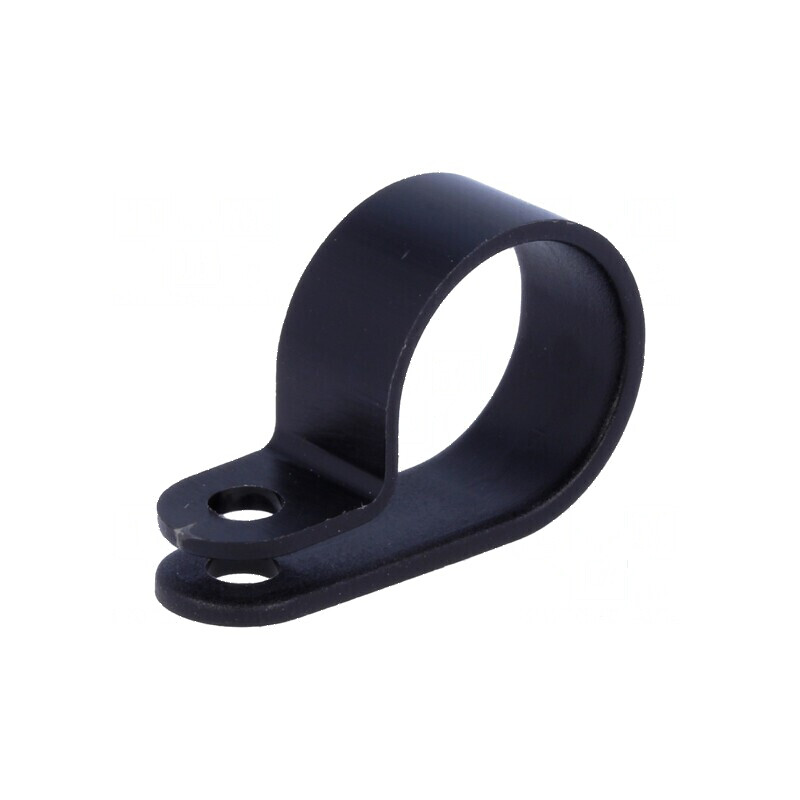 Clipsuri Tip P pentru Cablu - Ø Buclă 17,5mm, Lățime 10mm, Set 50 Bucăți | Electronic-mag.ro | Componente Electronice
