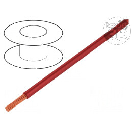 Cablu Litat H05V2-K 1mm² PVC Roșu 300V 500V, Lungime 500m | Electronic-mag.ro | Componente Electronice