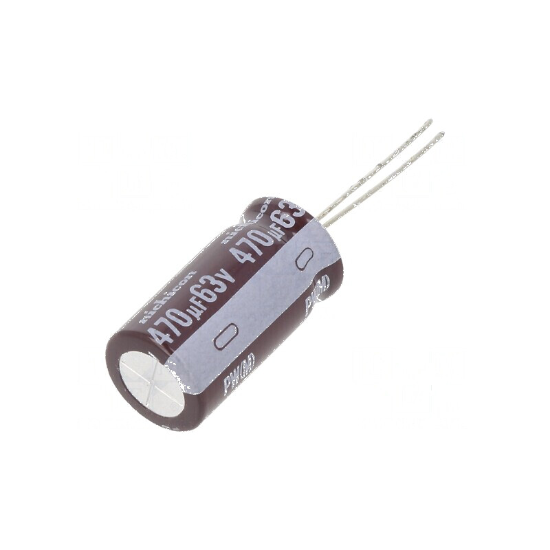 Condensator Electrolitic Low ESR THT 470uF 63VDC - Dimensiuni Ø12,5x25mm | Electronic-mag.ro | Componente Electronice