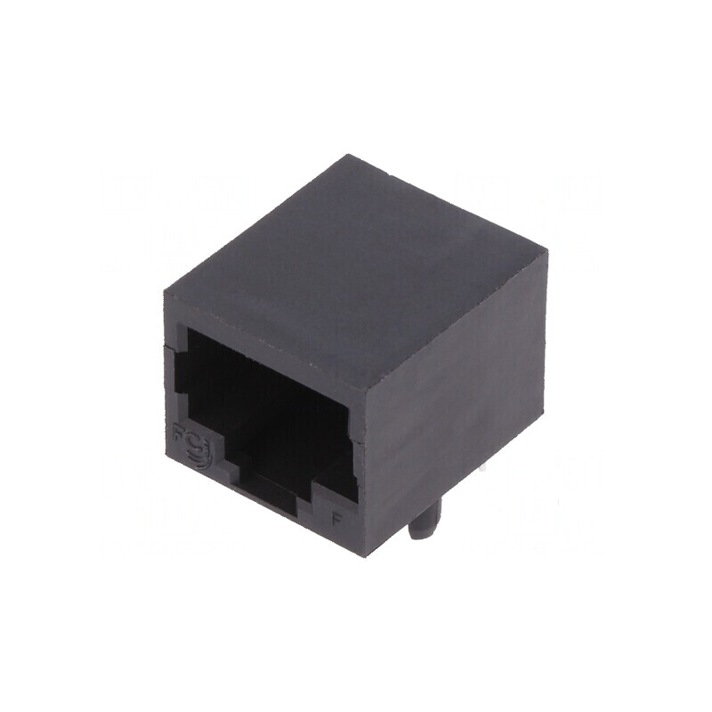 Conector RJ50 Soclu PIN 10 Cat 3 Neecranati Auriti pentru PCB - Componente Electronice Profesionale | Electronic-mag.ro | Compon