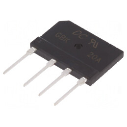 Punte Redresoare Monofazat Urmax 50V, 20A, 250A - Componente Electrice de Înaltă Performanță | Electronic-mag.ro | Componente El