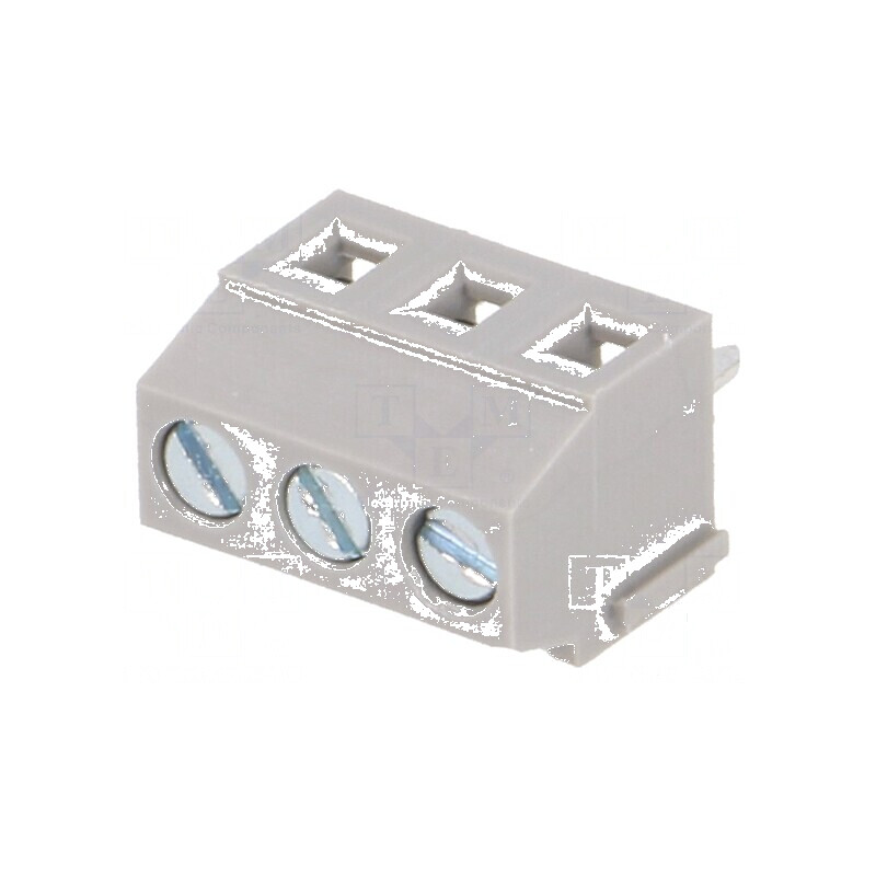 Regletă de Conexiuni pentru PCB 90° 3,81mm - 3 Piste, 10A | Electronic-mag.ro | Componente Electronice