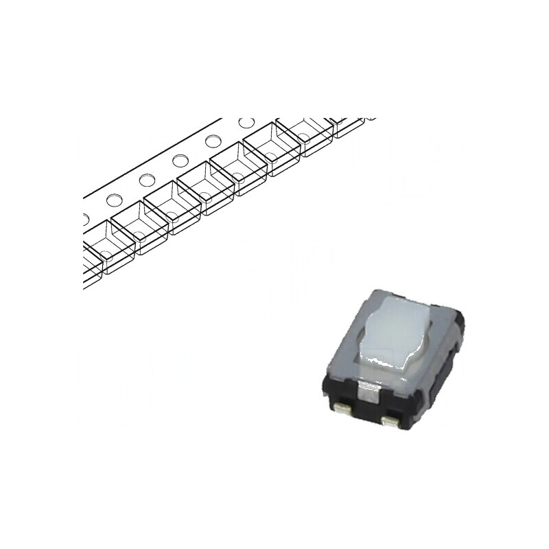 Microîntrerupător TACT SPST 0,02A/15VDC SMT Pozitie 2,5mm | Electronic-mag.ro | Componente Electronice