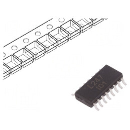 Optocuplor SMD cu 4 Ieșiri, Tranzistori, Izolație 3,75kV, Tensiune Colector-Emitter 80V | Electronic-mag.ro | Componente Electro