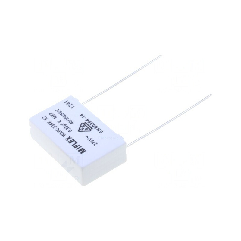 Condensator cu polipropilenă X2 330nF 26,5x8,5x16,5mm pentru montaj THT - Componentă electronică de înaltă calitate | Electronic