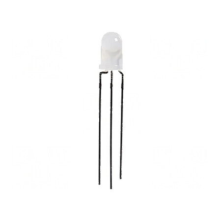 LED 5mm Roșie/Verde 40° Convex, Nr. Term: 3 - Lampa Indicator cu Luminozitate Mare | Electronic-mag.ro | Componente Electronice
