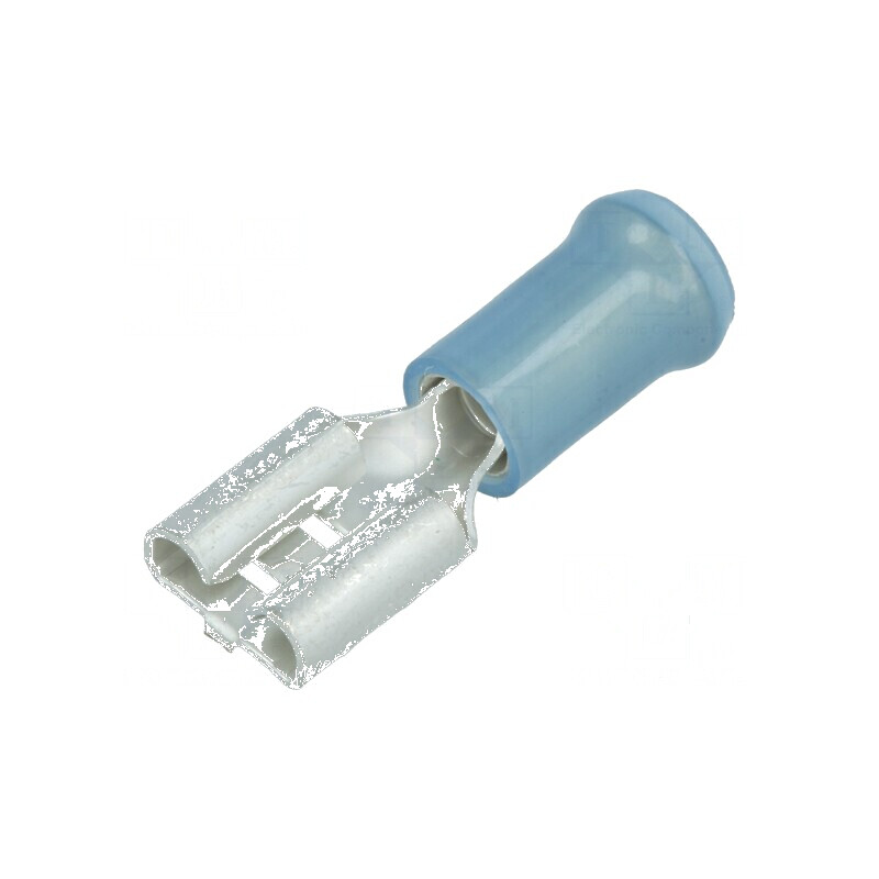 Terminal plat 6,3mm 0,8mm mamă pentru cablu 1÷2,5mm² - crimpat | Electronic-mag.ro | Componente Electronice