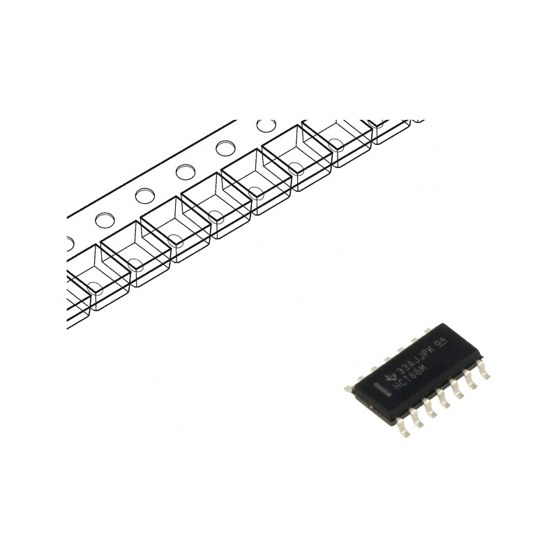 Circuit Integrat Digital XOR 4 IN 2 OUT SMD SO14 4,5-5,5VDC HCT | Electronic-mag.ro | Componente Electronice
