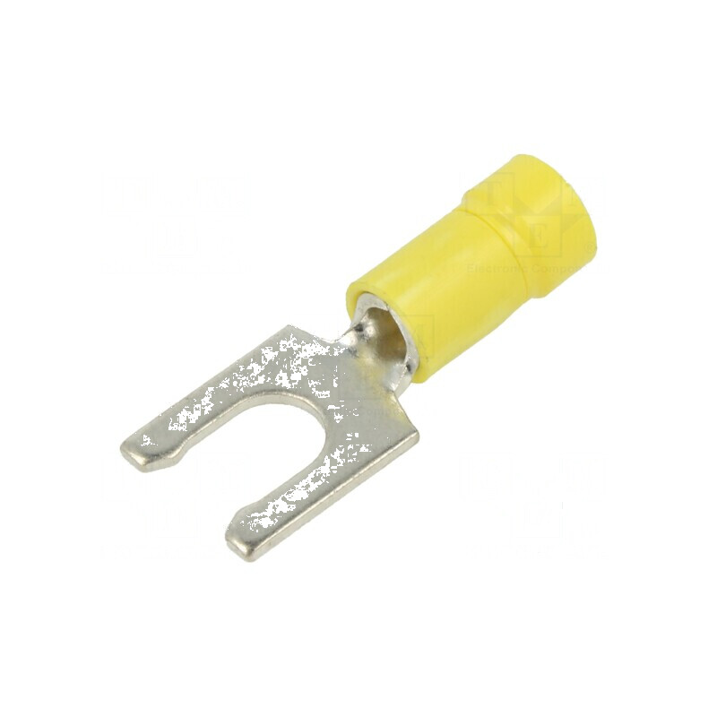 Furcă Crimpată Izolată Ø 6mm pentru Cablu 4÷6mm² - Vârf Cositorit | Electronic-mag.ro | Componente Electronice