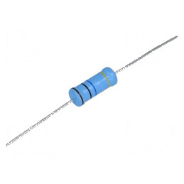 Rezistor metal glaze THT 2,2MΩ 1W ±5% Ø6,8x19mm cu coeficient de temperatură 200ppm/°C | Electronic-mag.ro | Componente Electron
