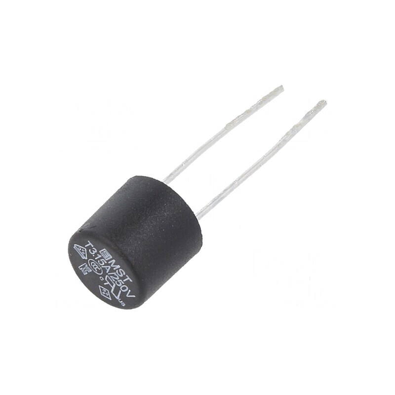Siguranță întârziere 3A 250VAC TR5 MST - Dispozitiv de protecție electrică profesional  | Electronic-mag.ro | Componente Electro