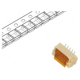 Conector cablu-placă soclu tată GH 1,25mm PIN 5 SMT 50V 1A - Componentă electronică de înaltă calitate | Electronic-mag.ro | Com