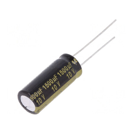 Condensator Electrolitic Low ESR THT 1500uF 10VDC Ø10x25mm - Componentă Electronică de Înaltă Performanță | Electronic-mag.ro | 