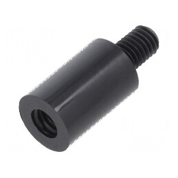 Piuliță Distanțieră Filetată Cilindrică din Poliamidă M5, 15mm - Accesoriu pentru Montaj Profesional | Electronic-mag.ro | Compo