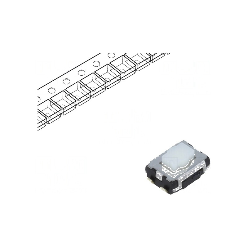 Microîntrerupător TACT SPST 0,02A/15VDC SMT Poz. 2,5mm - Comutator Compact pentru Aplicații Electrice | Electronic-mag.ro | Comp