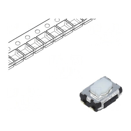Microîntrerupător TACT SPST 0,02A/15VDC SMT Poz. 2,5mm - Comutator Compact pentru Aplicații Electrice | Electronic-mag.ro | Comp