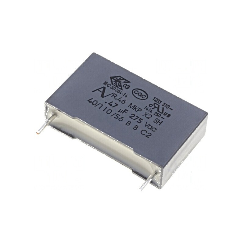 Condensator polipropilenă X2 R46 470nF 26,5x7x16mm THT - Componentă electronică de înaltă performanță | Electronic-mag.ro | Comp Condensator polipropilenă X2 R46 470nF 26,5x7x16mm THT - Componentă electronică de înaltă performanță | Electronic-mag.ro | Comp