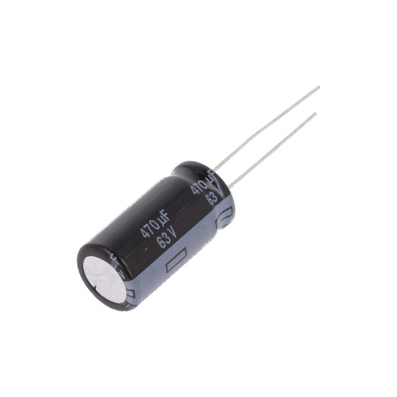Condensator Electrolitic Low ESR THT 470uF 63VDC Ø12,5x25mm - Componentă Electronică de Înaltă Performanță | Electronic-mag.ro |