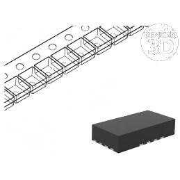 IC Digital CMOS SMD XQFN16, 800mVDC-3,6VDC, Temperatură Operare -40° până la 125°C, AVC | Electronic-mag.ro | Componente Electro