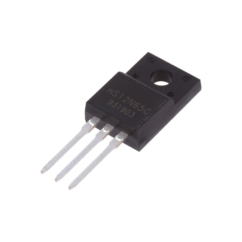 Tranzistor N-MOSFET Unipolar 650V 12A 33,2W TO220F pentru Aplicații Industriale | Electronic-mag.ro | Componente Electronice