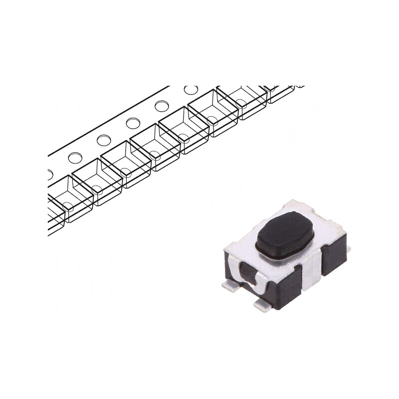 Microîntrerupător TACT SPST-NO 0,05A/32VDC SMT Poz: 2 fără 2N | Electronic-mag.ro | Componente Electronice Microîntrerupător TACT SPST-NO 0,05A/32VDC SMT Poz: 2 fără 2N | Electronic-mag.ro | Componente Electronice