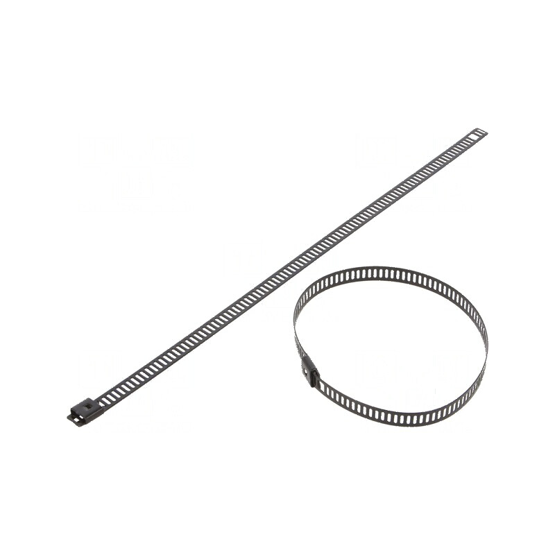Colier de strângere din oțel inoxidabil AISI 304, dimensiuni L: 225mm, W: 7mm | Electronic-mag.ro | Componente Electronice