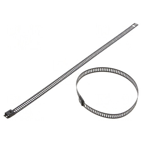 Colier de strângere din oțel inoxidabil AISI 304, dimensiuni L: 225mm, W: 7mm | Electronic-mag.ro | Componente Electronice
