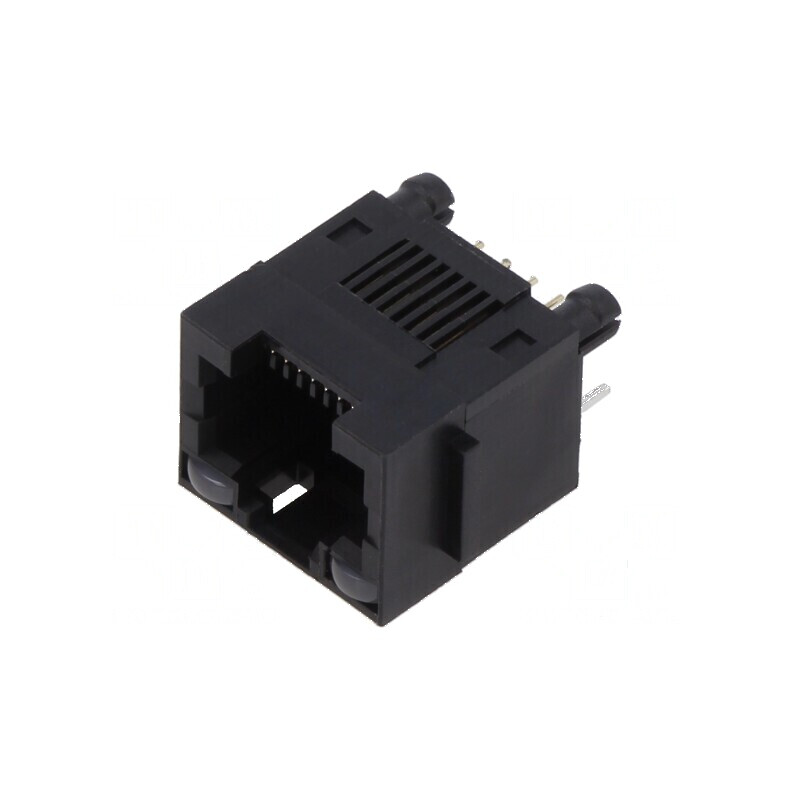 Conector RJ45 Soclu 8p8c cu Diodă LED și Pin 8 - THT | Electronic-mag.ro | Componente Electronice