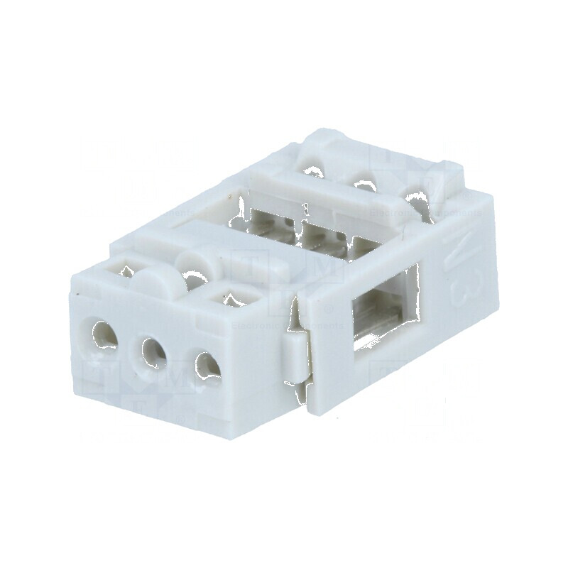 Conector IDC Mufă Mamă PIN 3, 2,54mm THT Cositorit - Soluție de Conectivitate Profesională | Electronic-mag.ro | Componente Elec