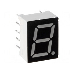 Afișaj LED cu 7 segmente 10,16mm, 0,4 Nr.car: 1, Roșie, 40mcd - Display Digital Profesional | Electronic-mag.ro | Componente Ele