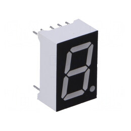 Afișaj LED 7 segmente 14,2mm 0,56" Nr. car: 1 roșie 35mcd - Display Digital Profesional | Electronic-mag.ro | Componente Electro