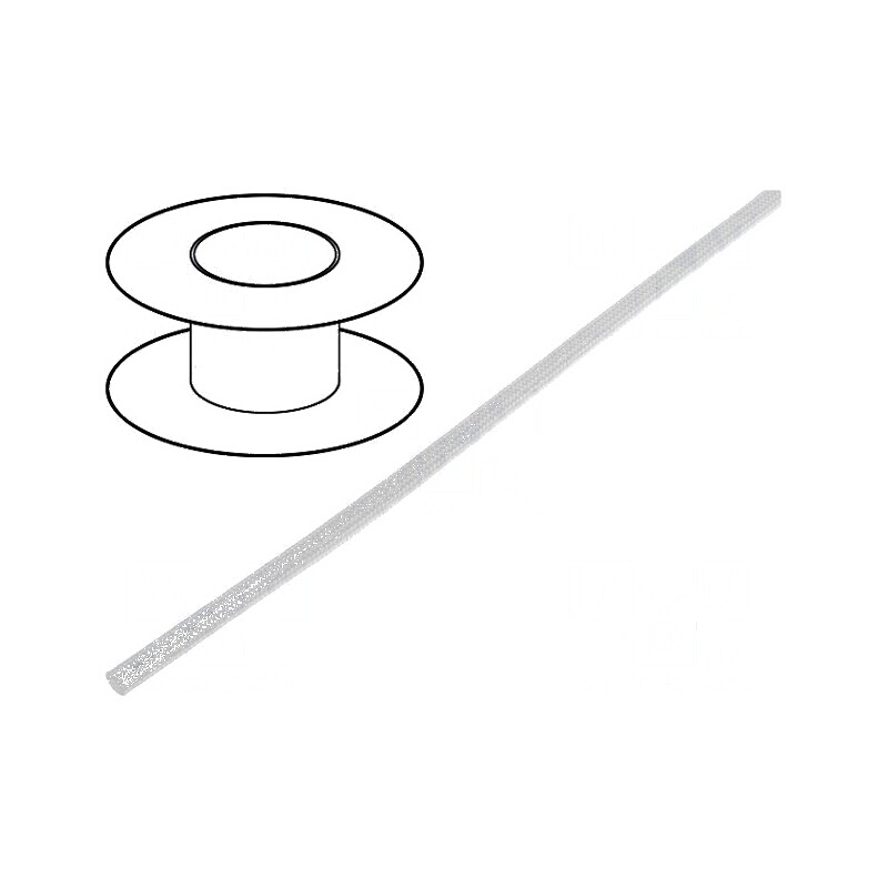 Manșon electroizolant din fibră de sticlă, rezistent la temperaturi de -40 până la 180°C, diametru interior 2mm | Electronic-mag Manșon electroizolant din fibră de sticlă, rezistent la temperaturi de -40 până la 180°C, diametru interior 2mm | Electronic-mag