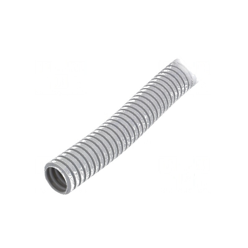 Tub de protecţie PVC gri, 25m, dimensiune 25, rezistenţă la temperaturi între -25° şi 60°C, 320N | Electronic-mag.ro | Component
