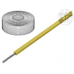 Cablu SiF 1x0,75mm2 cu Lită de Cupru LSZH, Silicon Galben, Interval Temperatura -60°C până la 180°C | Electronic-mag.ro | Compon