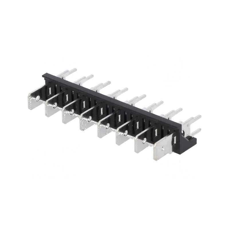 Terminal Conector Spadă 6,3mm THT 250V Drept Raster 7,62mm - Componentă Electrică Profesională | Electronic-mag.ro | Componente 