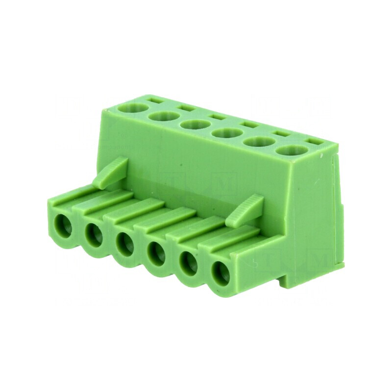 Regletă de Conexiuni Deconectabilă 5mm cu 6 Piste Drept Mufă - Soluție Profesională pentru Conexiuni Electrice | Electronic-mag.