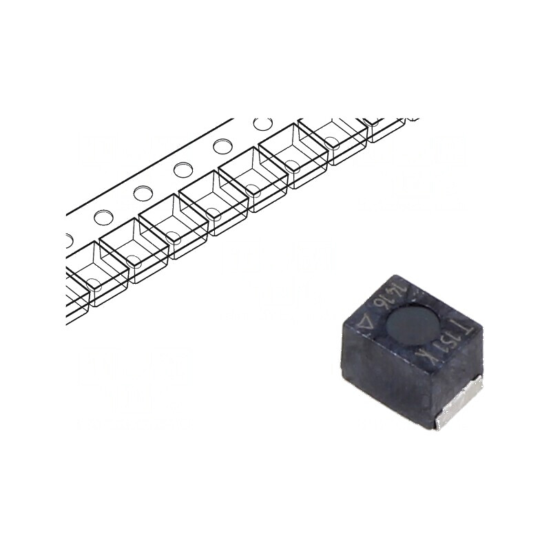 Inductor SMD 1812 Ferită 150uH 160mA 6Ω Q20 6,1MHz ±10% | Electronic-mag.ro | Componente Electronice