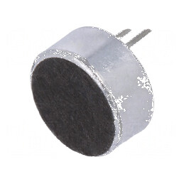 Microfon Condensator Profesional 100-16000Hz 2,2kΩ Ø9,7x4,5mm 600uA pentru Înregistrări Audio de Înaltă Calitate | Electronic-ma