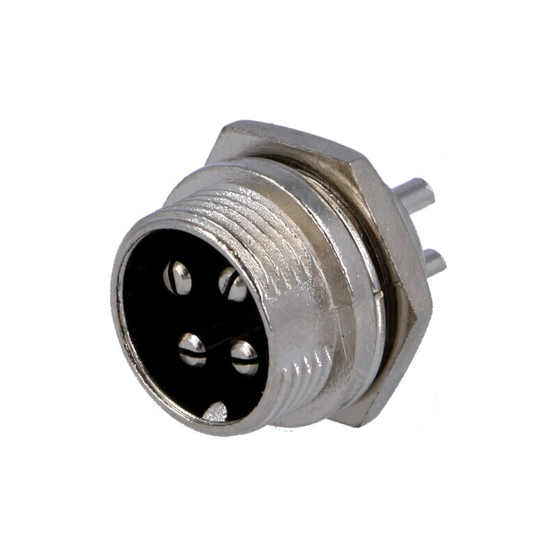 Conector Microfon Soclu Tată PIN 4 - Conector Profesional pentru Audio | Electronic-mag.ro | Componente Electronice