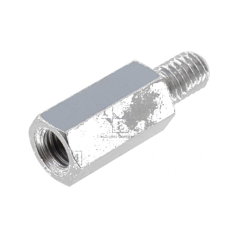 Piuliță Distanțieră Filetată 15mm M5 Intern și M5 Extern - Accesorii pentru Asamblare | Electronic-mag.ro | Componente Electroni