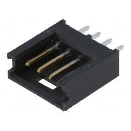Conector cablu-placă soclu tată AMPMODU MOD II 2,54mm, 4 pini - soluție de interfață profesională | Electronic-mag.ro | Componen