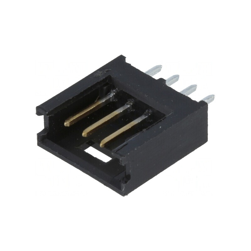 Conector cablu-placă soclu tată AMPMODU MOD II 2,54mm, 4 pini - soluție de interfață profesională | Electronic-mag.ro | Componen