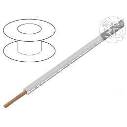 Cablu SiF 1x1mm² Litat cu Silicon Alb -50÷180°C 300V/500V pentru Aplicații Electrice | Electronic-mag.ro | Componente Electronic