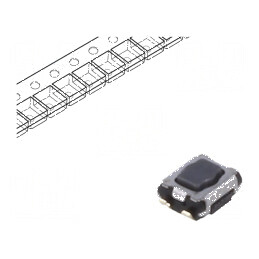 Microîntrerupător TACT SPST Poz: 2 SMT 2,9x3,5x1,4mm fără 5N - Comutator compact pentru aplicații electronice | Electronic-mag.r