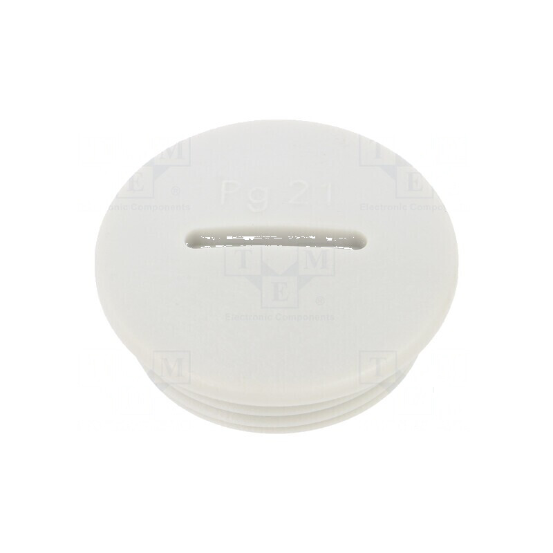 Capac de protecție PG21 IP54 din poliamidă gri deschis pentru cabluri de 8mm | Electronic-mag.ro | Componente Electronice